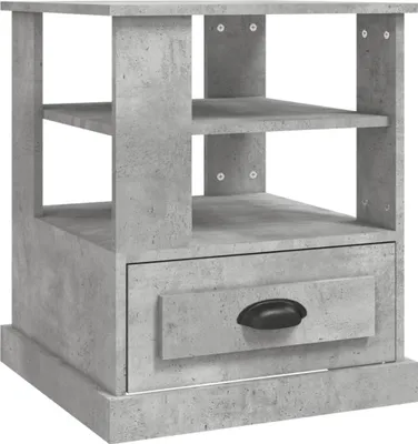 Obrázek produktu pro vidaXL Odkládací stolek Concrete Grey 50x50x60 cm Dřevěný materiál