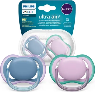 Produktbild von Avent Ultra Luft Neutral 2pcs 6- 18 m Mdchen, Gr. 6-18 m