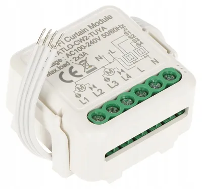 Imagen del producto de ATLO CW2-TUYA: Interruptor inteligente para persianas enrollables, compatible con Wi-Fi