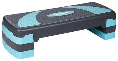 Zdjęcie produktu dla Stepper aerob 3 pozicje szary niebieski rebel active