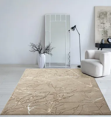 Image de Tapis moderne et compact pour salon et chambre, dimensions 160 x 230 cm