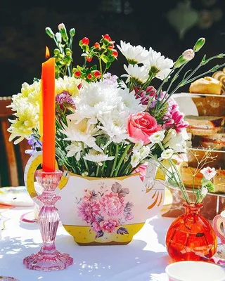 Produktbild von Wohnzimmer-Vase - Wohnzimmer Dekoration - Blumenstrauß