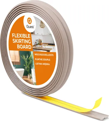 Immagine prodotto di QUEST Striscia di protezione per estremità e bordi in PVC, autoadesiva, beige 10/10 5m