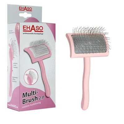 Produktbild von EHASO Multibrush Hundebürste 2.0 Medium, 18,9cm, Pink