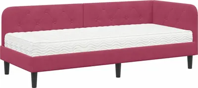 Productafbeelding van vidaXL Hoekbankframe, wijnrood, 80 x 200 cm, fluweel