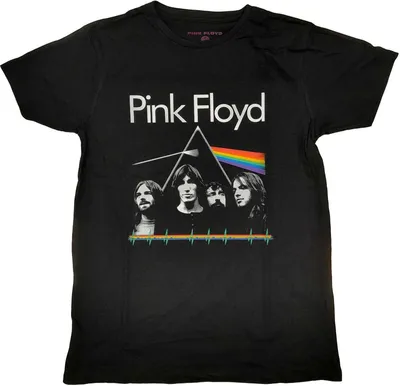 Obrázek produktu pro Pink Floyd - Tričko "Dark Side Of The Moon Band & Pulse" pro muže/dámy Uni RO3622 (XXL) (černá)