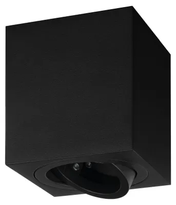 Produktbild von Ledvion LED Aufbauspot Schwarz Quadratisch GU10 Fassung ohne Leuchtmittel