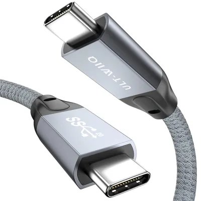 Produktbild von USB C Kabel auf USB C 20Gbps 100W 240W, USB C 3.2 Gen2x2 Datenkabel, PD 3.1 PPS eMarker Schnelllade, 5K60Hz 4K144Hz 2K240Hz USBC Videoübertragung für Laptop, Handy, USBC Hub, Tablet, SSD, Monitor (1m)