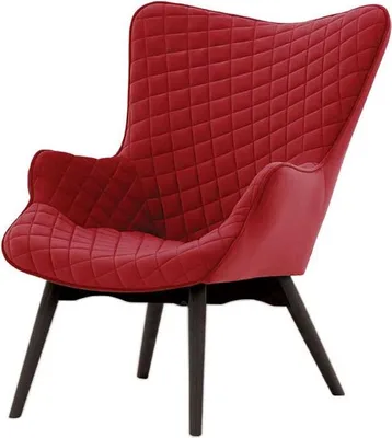 Zdjęcie produktu dla Fotel uszak z przeszyciami Ducon Velvet-Velluto 7-czarny