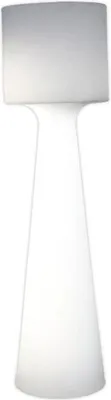 Produktbild von LED Stehleuchte außen kabellos Akku Dimmer Farbwechsel RGBW Fernbedienung IP65 170 cm Weiß Dekoleuchte Garten Stehlampe Außenlampe
