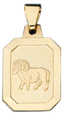Produktbild von Sternzeichen Widder - Goldanhänger Anhänger 333 Gold Halsschmuck Uni