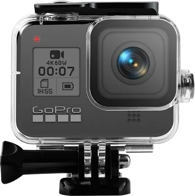 Obrázek produktu pro Camero Storage Case pro akční kameru GoPro Hero 8 Black 60m Vodotěsné ochranné pouzdro Hard Shell Frame podle obrázku
