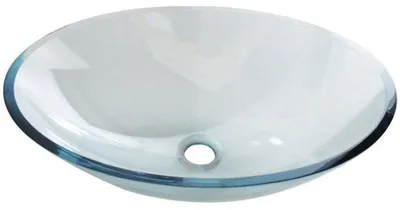 Produktbild von Waschschale Waschtisch, Glas, 52 x 37,5 cm PURE, blau, transparent