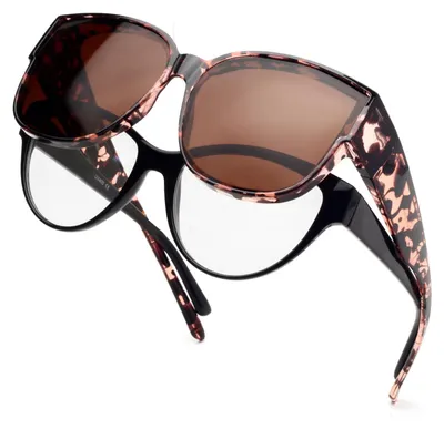 Produktbild von Clip-On Sonnenbrille gepolarisiert, UV-Schutz, ultraleicht, für Brillenträger, Damen
