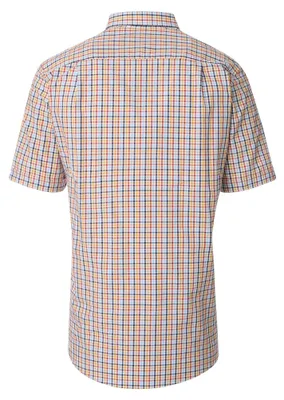 Produktbild von Redmond Herren Freizeithemd Kurzarm (251440990), Größe:S, Farbe:Orange (210)