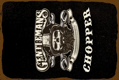 Produktbild von vianmo Blechschild 30x20 cm Gentlemans Chopper Motorrad