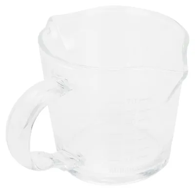 Zdjęcie produktu dla Coffee Cup with Double Spouts Scale Hand Made Borosilicate Glass Measuring Cup 70ml