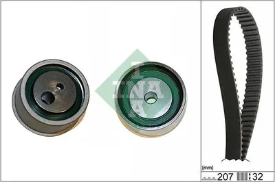 Produktbild von INA 530 0430 10 Zahnriemensatz für HYUNDAI TUCSON (JM)