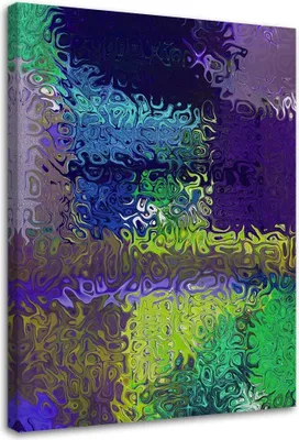 Produktbild von Leinwandbild lila abstrakt 70x100 cm Feeby lila wandbild bereit zum aufhängen