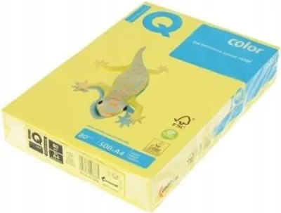 Produktbild von Farebný papier IQ color kanárikovožltý CY39, A4, 80g