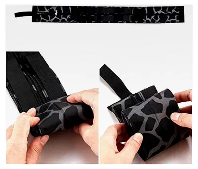 Produktbild von Faltbare Einkaufstaschen, wiederverwendbare Tragetasche, tragbare Schultertasche für Reisen, Leopard Umhängetasche für Einkaufen, Reisen, Outdoor und Camping