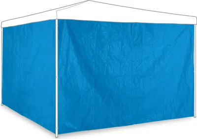 Image de Relaxdays : parois latérales pour pavillon, lot de 2, H x L : 2 x 3 m, parois sans fenêtre, imperméables, en plastique PE, bleu