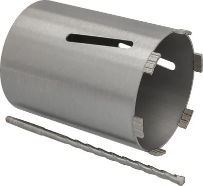 Produktbild von Diamantbohrkrone Ø 142 mm Nutzlänge 180 mm mit Zentrierbohrer 240 mm Segmenthöhe 10 mm Diamant Bohrkrone Trockenbohrkrone Kernbohrer Betonbohrkrone Kernbohrkrone BTEC