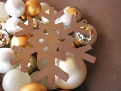 Produktbild von Edelrost Christbaumschmuck Flocke 1