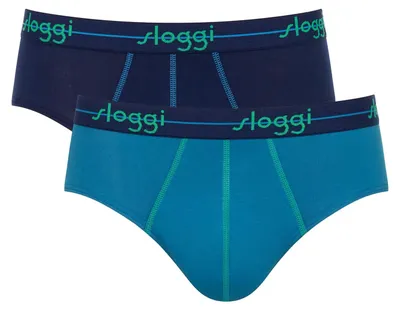 Productafbeelding van Sloggi Heren Onderbroek, Start Midi C, verpakking met 2 stuks, maat 6, verkrijgbaar in diverse kleuren