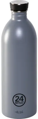 Imagen del producto de 24Bottles, modelo Formal, gris, 1000 ml, para uso diario, color gris, acero inoxidable, tapa con rosca, acero inoxidable