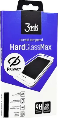 Image de 3MK HARDGLASSMAX PRIVACY IPHONE XS MAX BLACK Protection d'écran/dos pour smartphones Film de protection d'écran clair Apple 1 pièce(s) (5903108040105)
