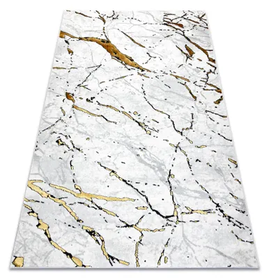 Imagen del producto de Alfombra ALLURE 1963 Mármol - Estructural, elegante, glamurosa / oro blanco 80x150 cm