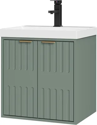 Immagine prodotto di Lavabo con mobile sottolavabo - Mobile bagno - Set lavabo - Lavabo piccolo - Mobile sottolavabo sospeso