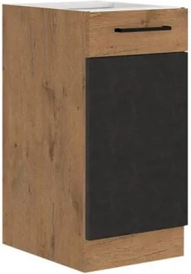 Obrázek produktu pro Dolní jednodveřová kuchyňská skříňka 40 cm ZHILAN - dub lancelot / matera