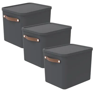 Produktbild von Aufbewahrungsbox 27L Maloja - Kunststoffbox mit Deckel - Stapelbox 40,0 x 29,0 x 29,5 cm - Plastikbox Ordnungsbox Allzweckkiste
