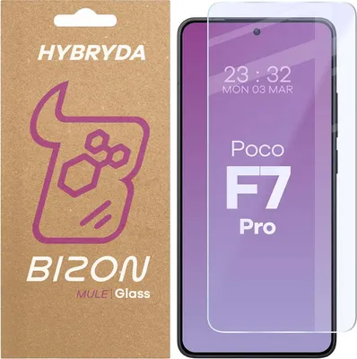 Produktbild von Flexibles Hybridglas für Xiaomi POCO F7 Pro, Bizon Glass Mule