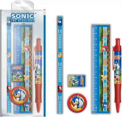Immagine prodotto di Set di scrittura Sonic The Hedgehog (5 pezzi)