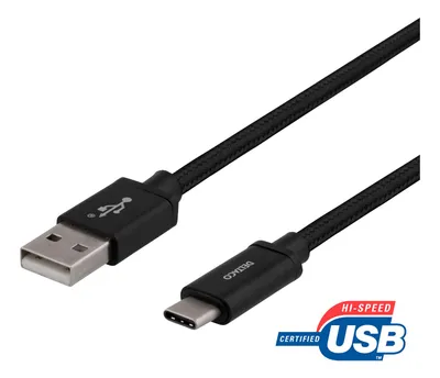Obrázok produktu pre Deltaco USBC-1132M, 1 m, USB A, USB C, USB 2.0, Čierna