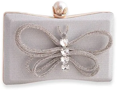 Produktbild von Glitzernde Clutch Bag für Damen, kleine weiße Schultertasche