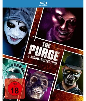 Produktbild von PLAION The Purge 1-5, Film, Blu-ray, Deutsch, Englisch, 497 min, Horror, Deutsch, Englisch