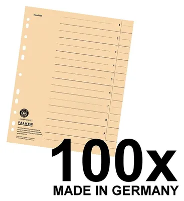 Immagine prodotto di FALKEN 80001688 Trennblatt,230 G,100St.chamois