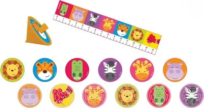 Produktbild von Partygeschenke-Set Dschungel Tiere 24-teilig