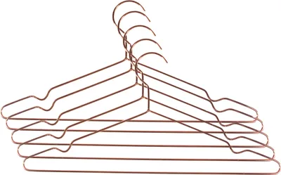 Immagine prodotto di QUVIO Set di 5 appendiabiti - Metallo - Colore rame