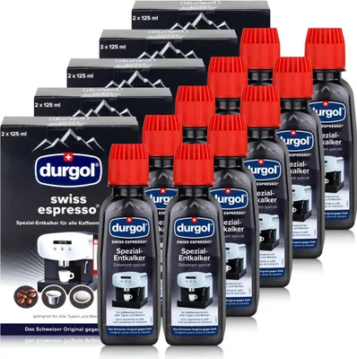 Produktbild von Durgol Swiss Spezial Espresso Entkalker DED 10 Flaschen a 125ml