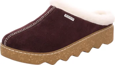 Produktbild von Rohde Damen Hausschuh Leder Pantoffel Plateau Schurwollfutter Foggia-D 6125, Größe:39 EU, Farbe:Violett
