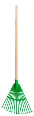 Produktbild von Laubrechen aus Plastik und Holz