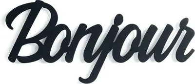 Produktbild von Famanu Wandskulptur Willkommensschild Dekoration - Metall