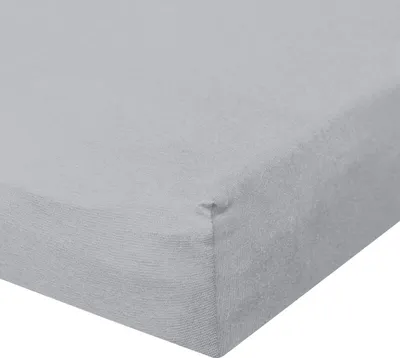 Produktbild von Traumschlaf Zwirn-Jersey Elasthan Spannbetttuch De-Luxe 180x200 - 200x220 cm hellsilber