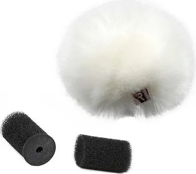 Image de Bonnette anti-vent pour microphone de Lavalier Rycote Windjammer, blanche