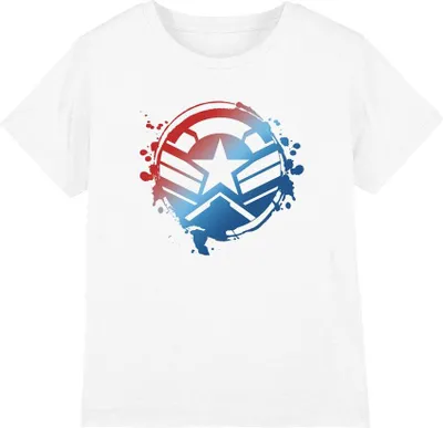 Immagine prodotto di Capitan America - Maglietta per bambini TV17387 (128) (Bianco)